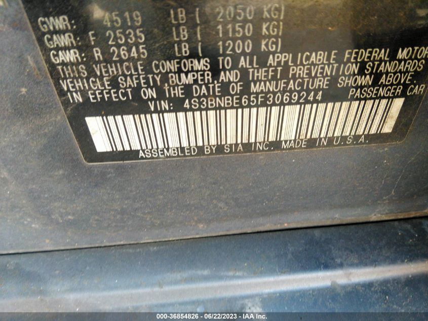 2015 SUBARU LEGACY 2.5I PREMIUM - 4S3BNBE65F3069244