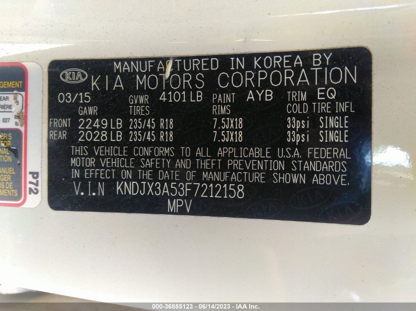 2015 KIA SOUL ! - KNDJX3A53F7212158