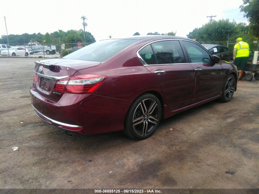 2016 HONDA ACCORD SEDAN SPORT - 1HGCR2F51GA084854