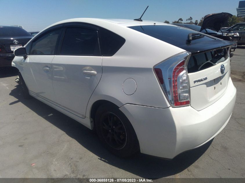 2013 TOYOTA PRIUS ONE/TWO/THREE/FOUR/FIVE - JTDKN3DU5D5588396