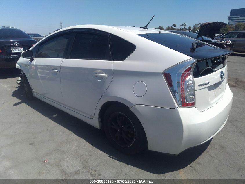 2013 TOYOTA PRIUS ONE/TWO/THREE/FOUR/FIVE - JTDKN3DU5D5588396
