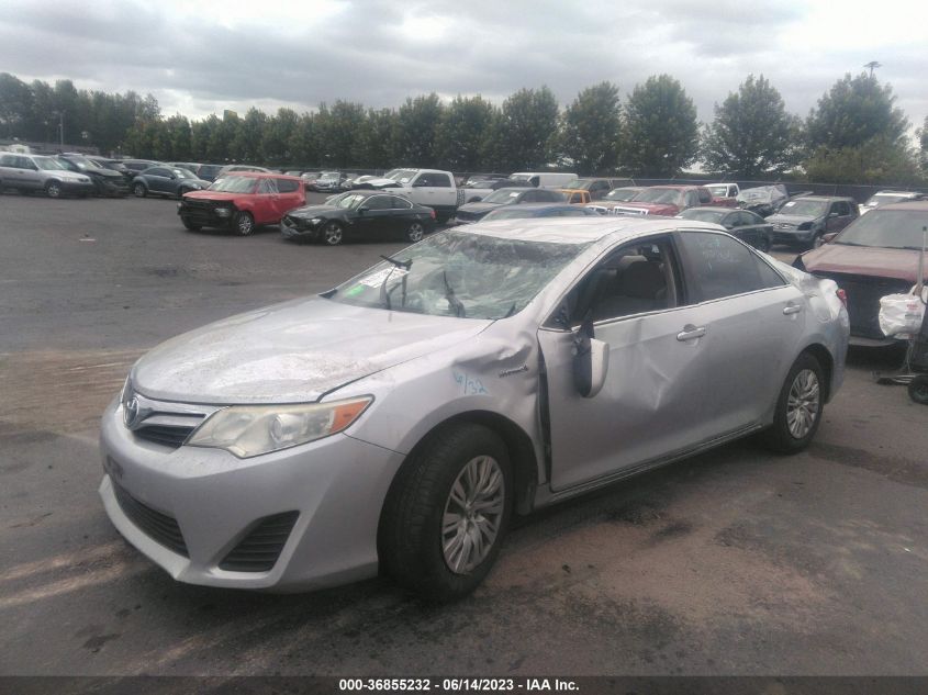 2013 TOYOTA CAMRY HYBRID LE/XLE - 4T1BD1FK2DU070489