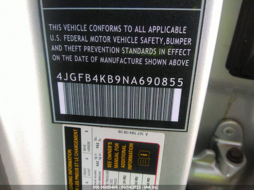 2022 MERCEDES-BENZ GLE GLE 350 - 4JGFB4KB9NA690855
