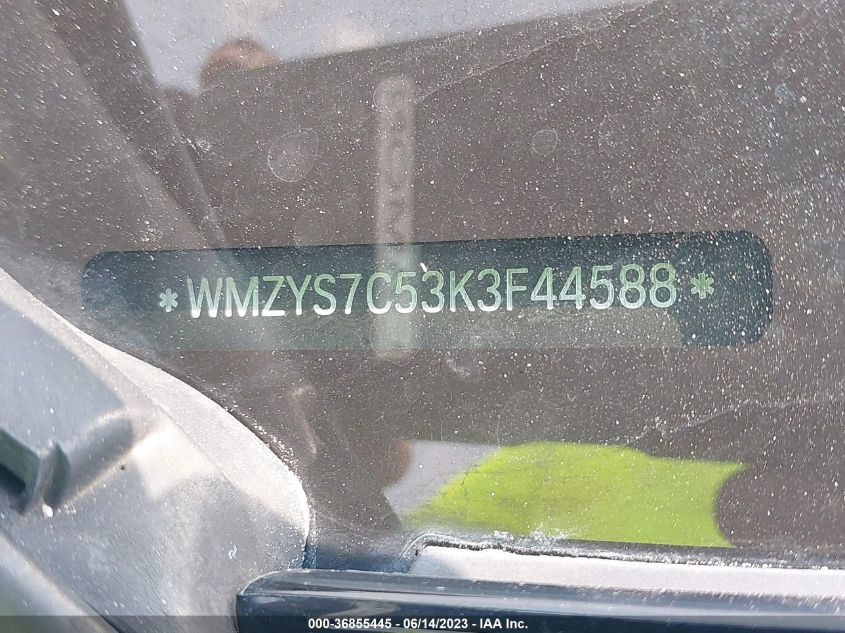 2019 MINI COUNTRYMAN COOPER WMZYS7C53K3F44588