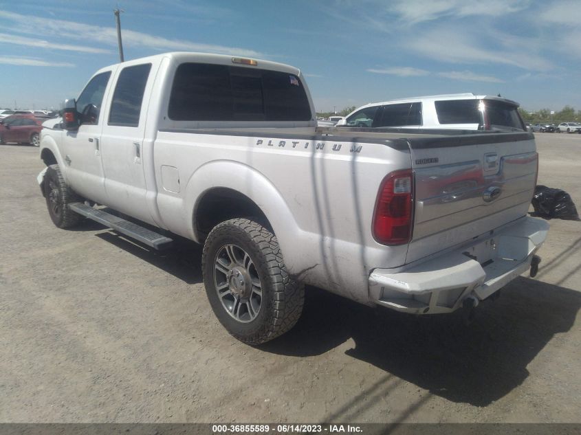 2016 FORD SUPER DUTY F-250 SRW LARIAT/PLATINUM - 1FT7W2BT1GEC02567