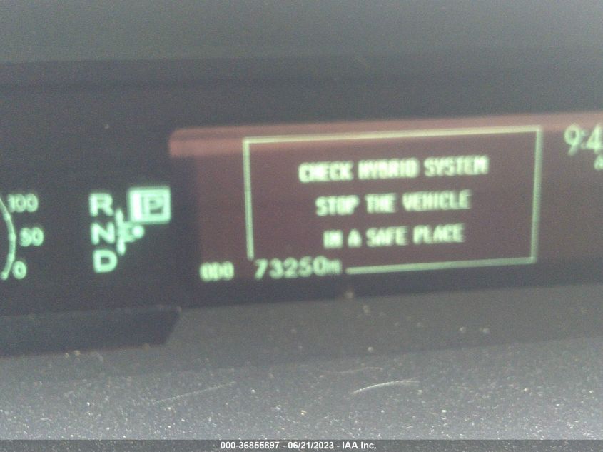 2013 TOYOTA PRIUS ONE/TWO/THREE/FOUR/FIVE - JTDKN3DU7D0342219