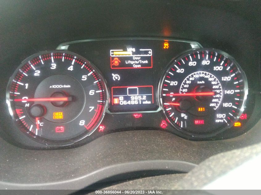 2019 SUBARU WRX PREMIUM - JF1VA1B68K9808496