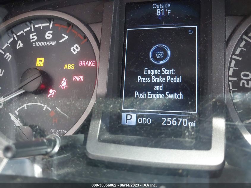 2019 TOYOTA TACOMA 4WD SR/SR5/TRD SPORT - 5TFCZ5AN9KX204770
