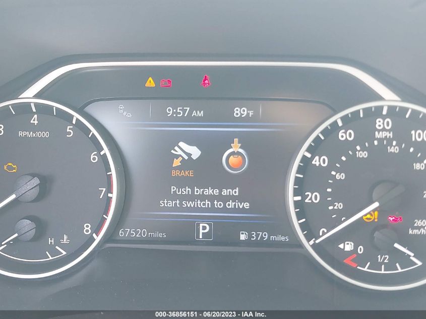 2019 NISSAN MAXIMA SL - 1N4AA6AVXKC369065