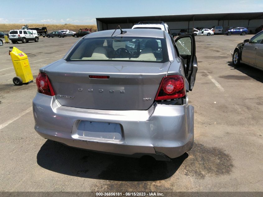 2013 DODGE AVENGER SXT - 1C3CDZCG7DN510986