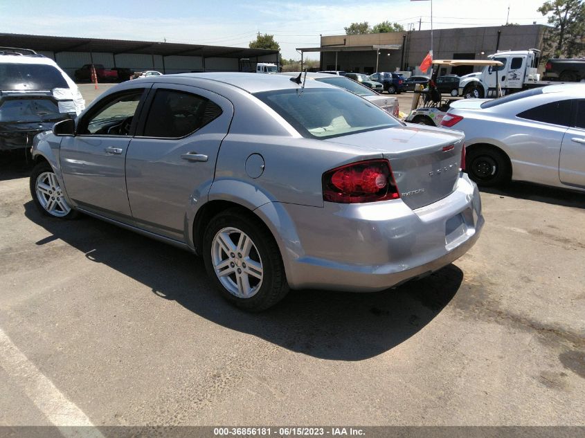 2013 DODGE AVENGER SXT - 1C3CDZCG7DN510986