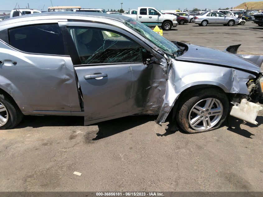 2013 DODGE AVENGER SXT - 1C3CDZCG7DN510986