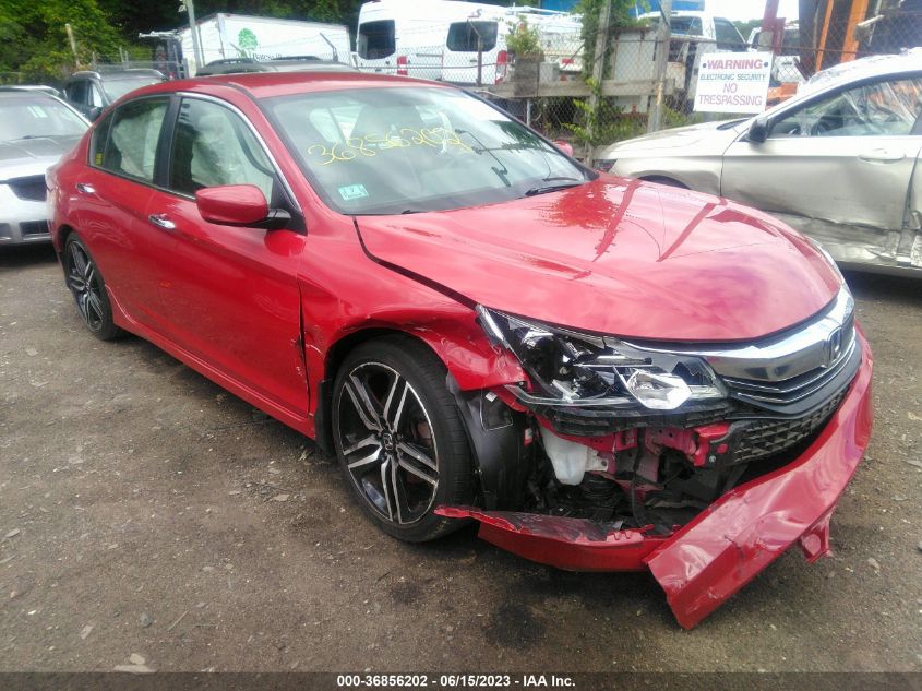 2016 HONDA ACCORD SEDAN SPORT - 1HGCR2F51GA134278