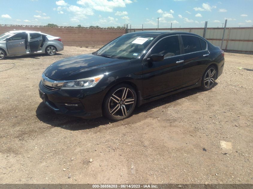 2017 HONDA ACCORD SEDAN SPORT SE - 1HGCR2F19HA227533