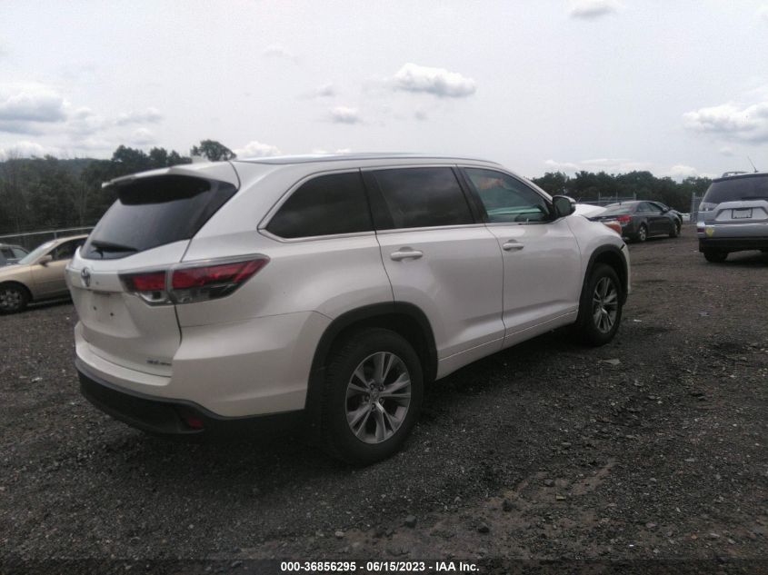 2015 TOYOTA HIGHLANDER XLE - 5TDJKRFH7FS183046