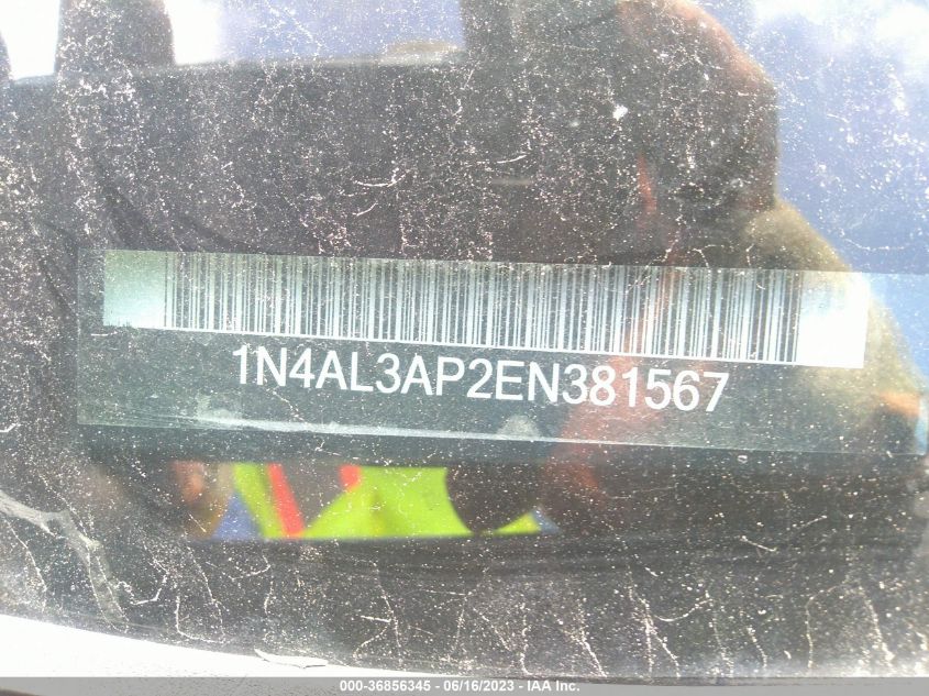 2014 NISSAN ALTIMA 2.5 - 1N4AL3AP2EN381567