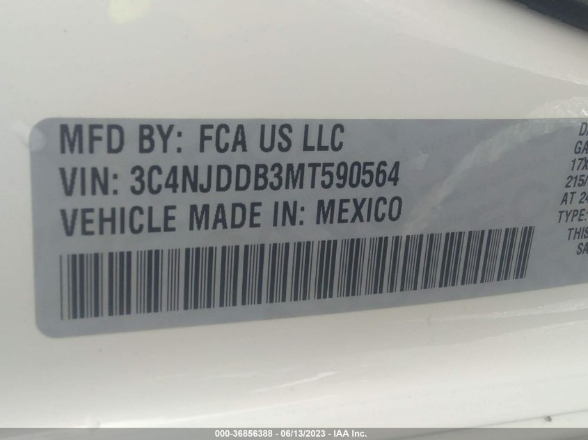 2021 JEEP COMPASS TRAILHAWK - 3C4NJDDB3MT590564