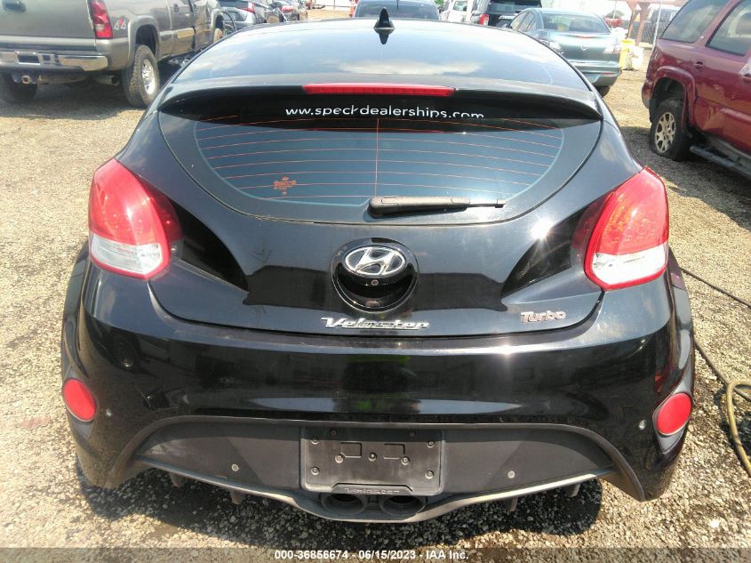 2013 HYUNDAI VELOSTER TURBO W/BLACK INT - KMHTC6AE3DU150244