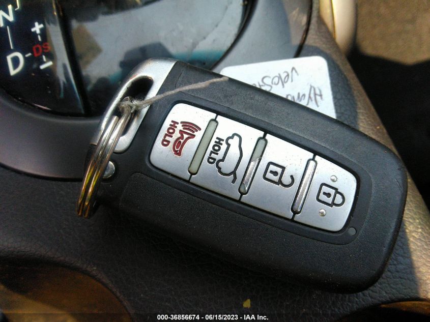 2013 HYUNDAI VELOSTER TURBO W/BLACK INT - KMHTC6AE3DU150244