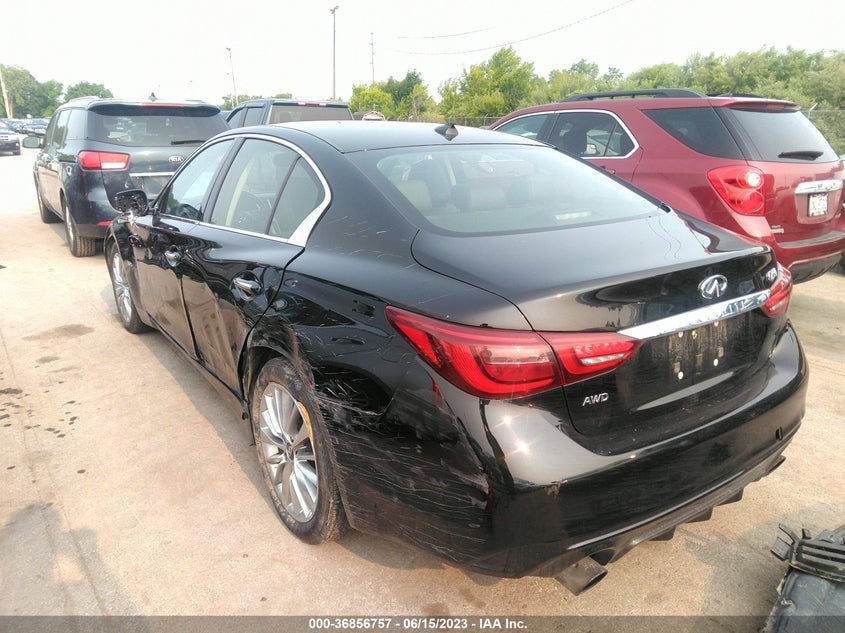 VIN JN1EV7AR1LM256340 2020 INFINITI Q50 PURE/LUXE/SPORT/EDITION 3