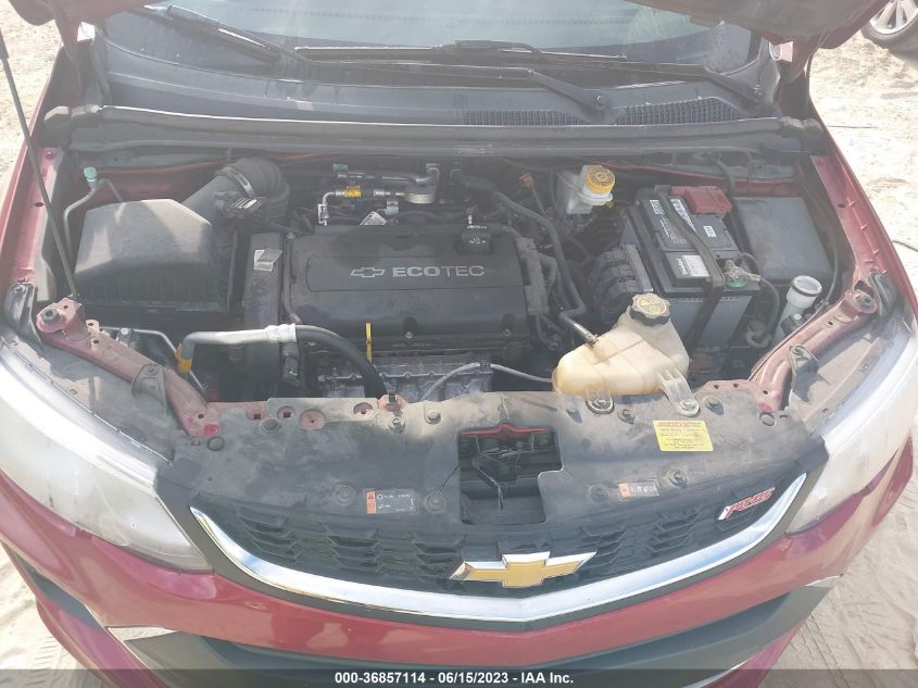 2017 CHEVROLET SONIC LT - 1G1JD6SH0H4119565