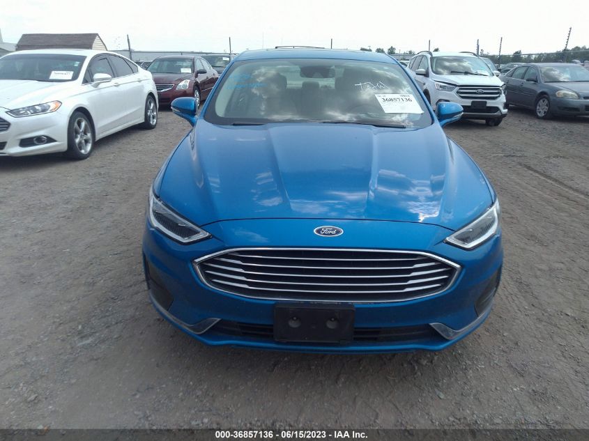 2019 FORD FUSION HYBRID SEL - 3FA6P0MU8KR149624