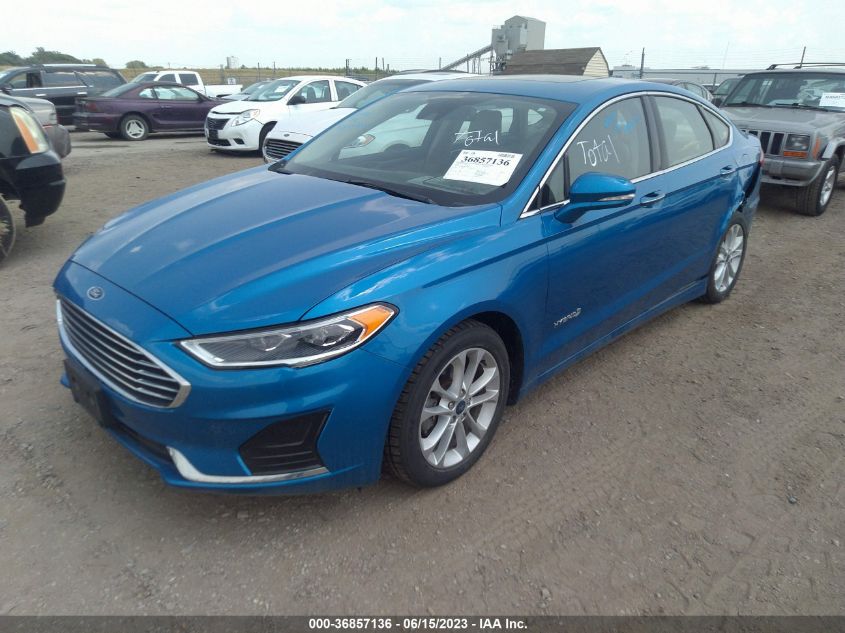 2019 FORD FUSION HYBRID SEL - 3FA6P0MU8KR149624