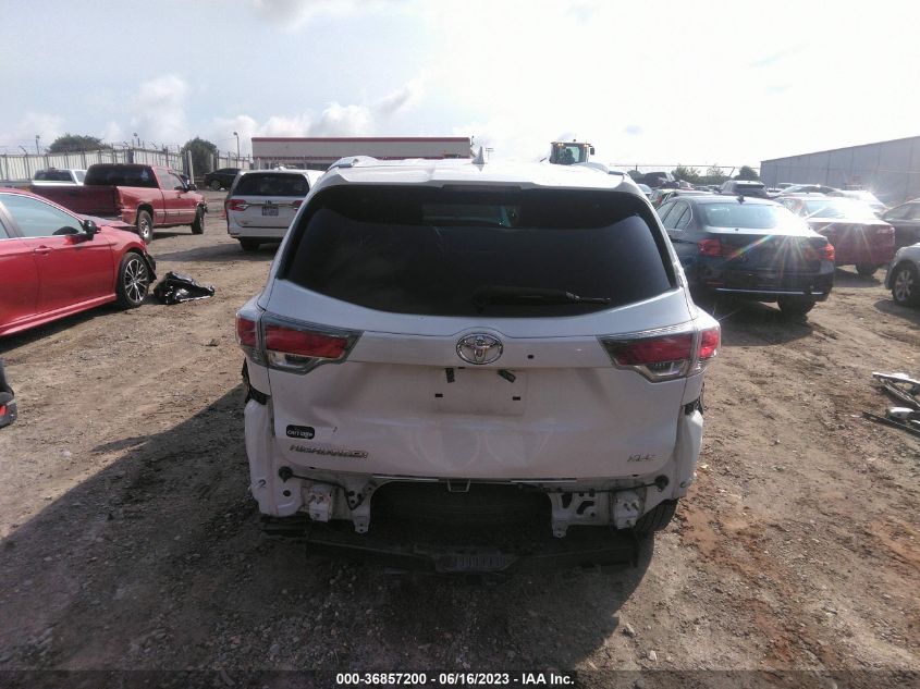 2016 TOYOTA HIGHLANDER XLE - 5TDKKRFH0GS154977