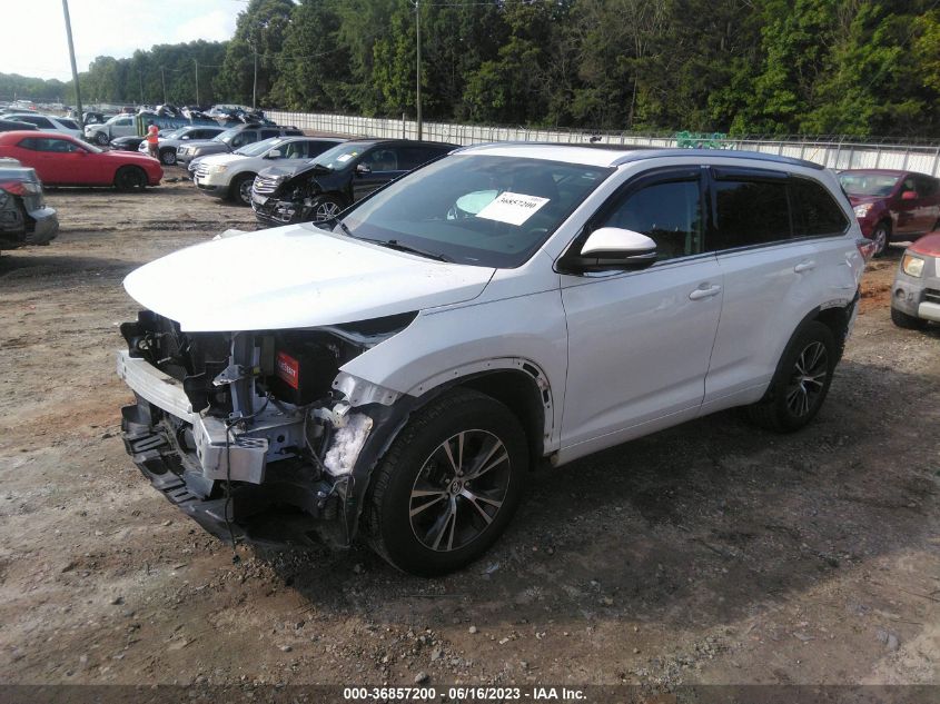 2016 TOYOTA HIGHLANDER XLE - 5TDKKRFH0GS154977