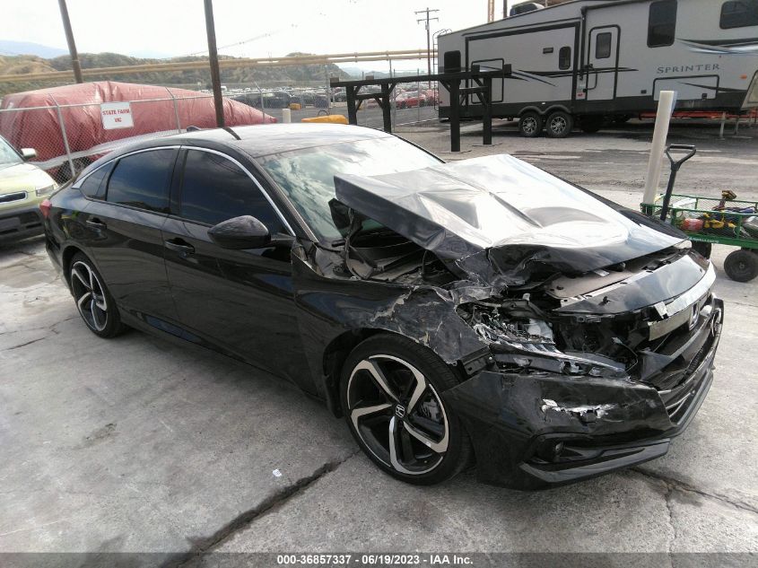 2022 HONDA ACCORD SEDAN SPORT - 1HGCV1F33NA062517
