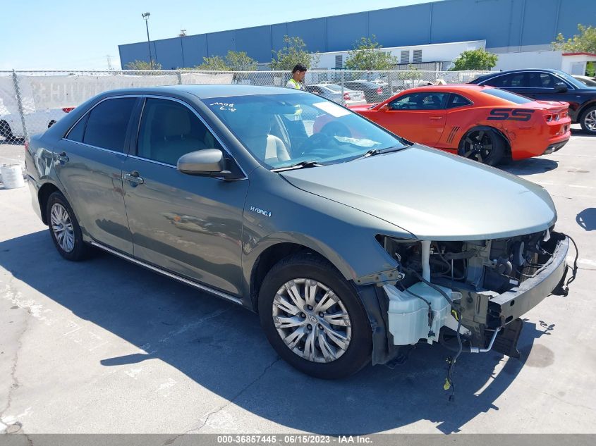 2013 TOYOTA CAMRY HYBRID LE/XLE - 4T1BD1FK6DU077185