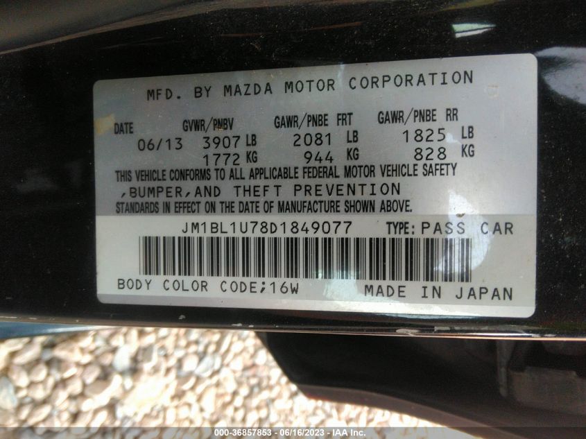 2013 MAZDA MAZDA3 I SPORT - JM1BL1U78D1849077