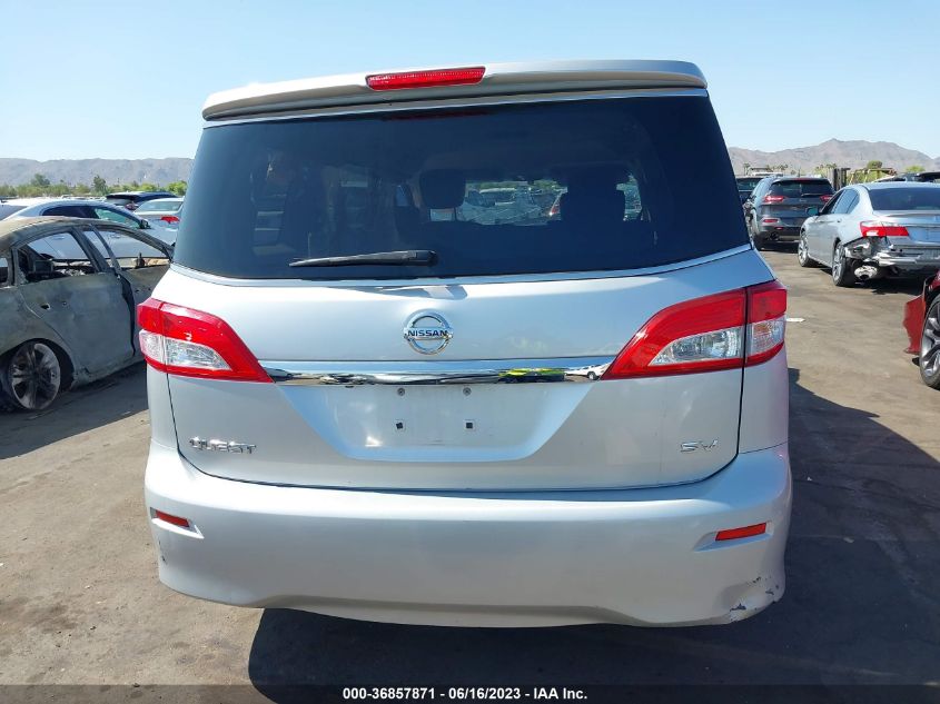 2013 NISSAN QUEST SV - JN8AE2KP2D9065501