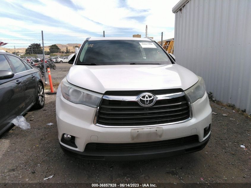 2015 TOYOTA HIGHLANDER XLE - 5TDJKRFHXFS188497