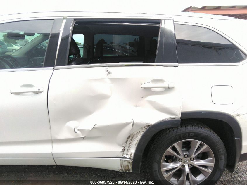 2015 TOYOTA HIGHLANDER XLE - 5TDJKRFHXFS188497