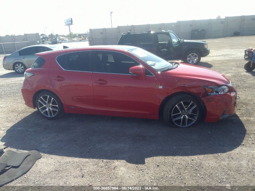 2014 LEXUS CT 200H HYBRID - JTHKD5BH0E2180586