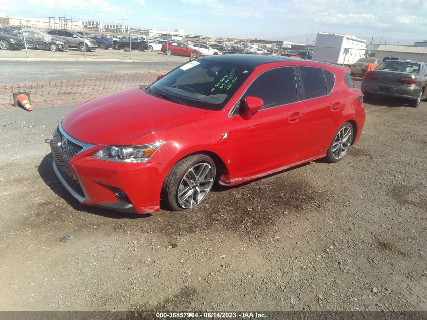 2014 LEXUS CT 200H HYBRID - JTHKD5BH0E2180586