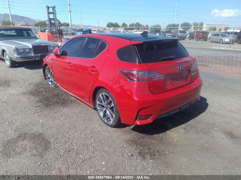 2014 LEXUS CT 200H HYBRID - JTHKD5BH0E2180586