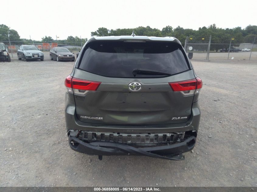 2019 TOYOTA HIGHLANDER SE/XLE - 5TDJZRFHXKS723298