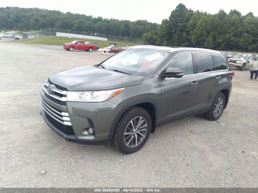 2019 TOYOTA HIGHLANDER SE/XLE - 5TDJZRFHXKS723298