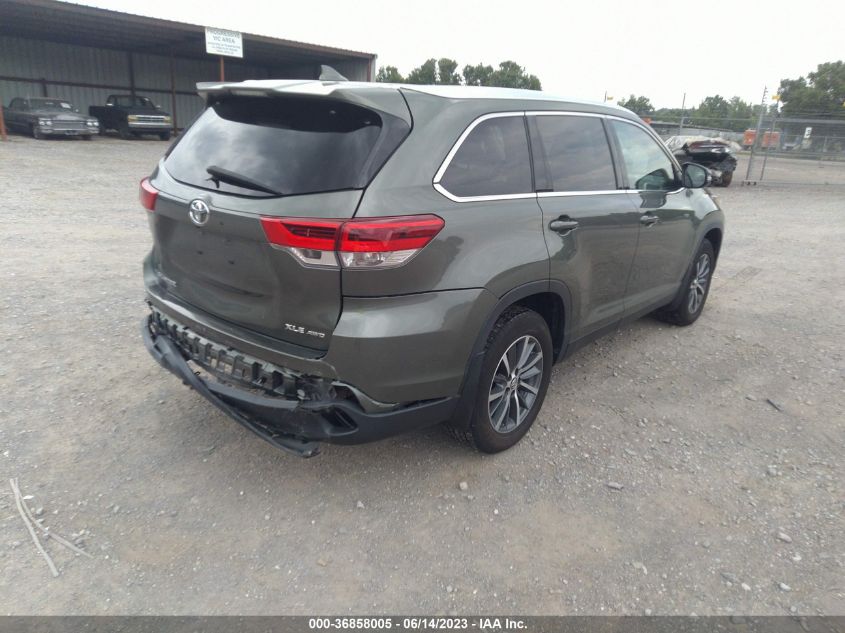 2019 TOYOTA HIGHLANDER SE/XLE - 5TDJZRFHXKS723298