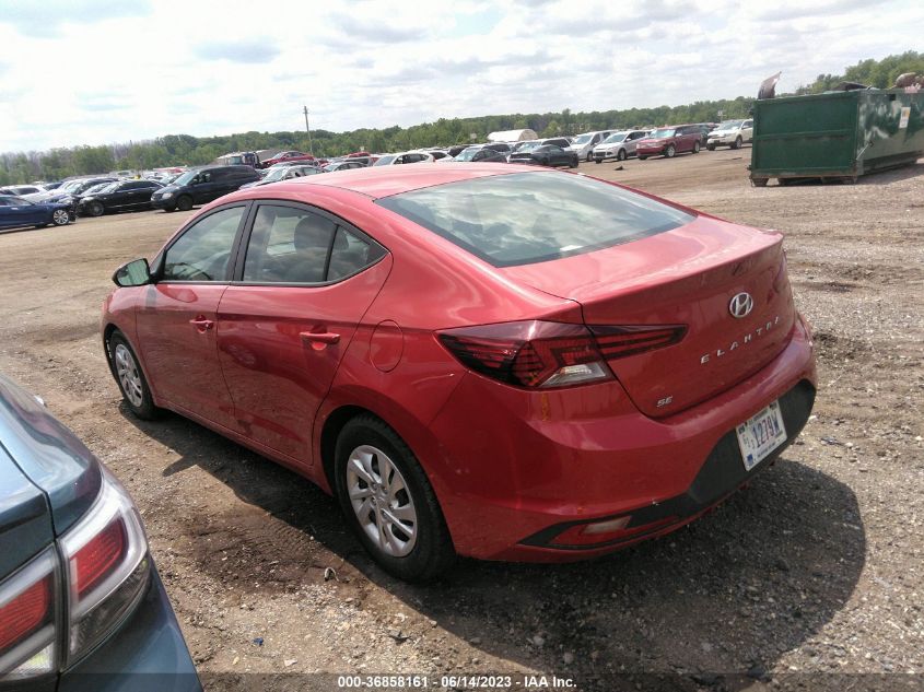 2019 HYUNDAI ELANTRA SE - 5NPD74LF9KH492537