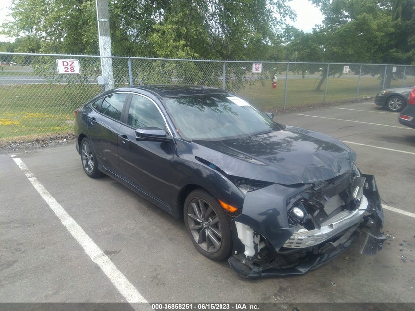 VIN 19XFC1F33ME204457 2021 HONDA CIVIC SEDAN EX