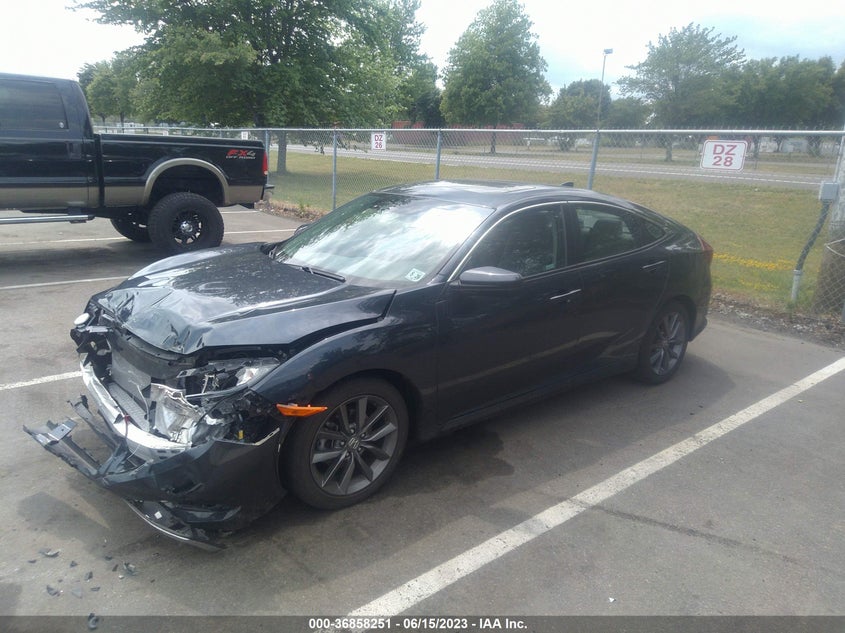 VIN 19XFC1F33ME204457 2021 HONDA CIVIC SEDAN EX