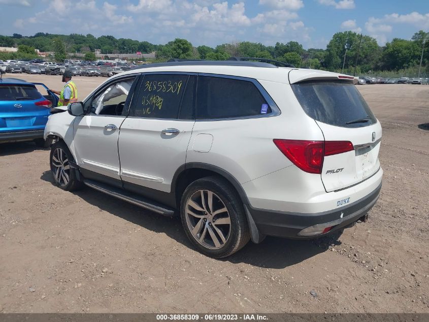 2017 HONDA PILOT ELITE - 5FNYF6H01HB028041