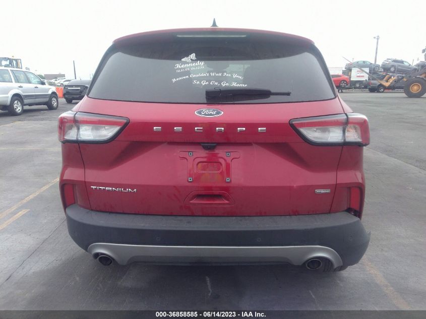 2021 FORD ESCAPE TITANIUM HYBRID - 1FMCU0DZ5MUB12524