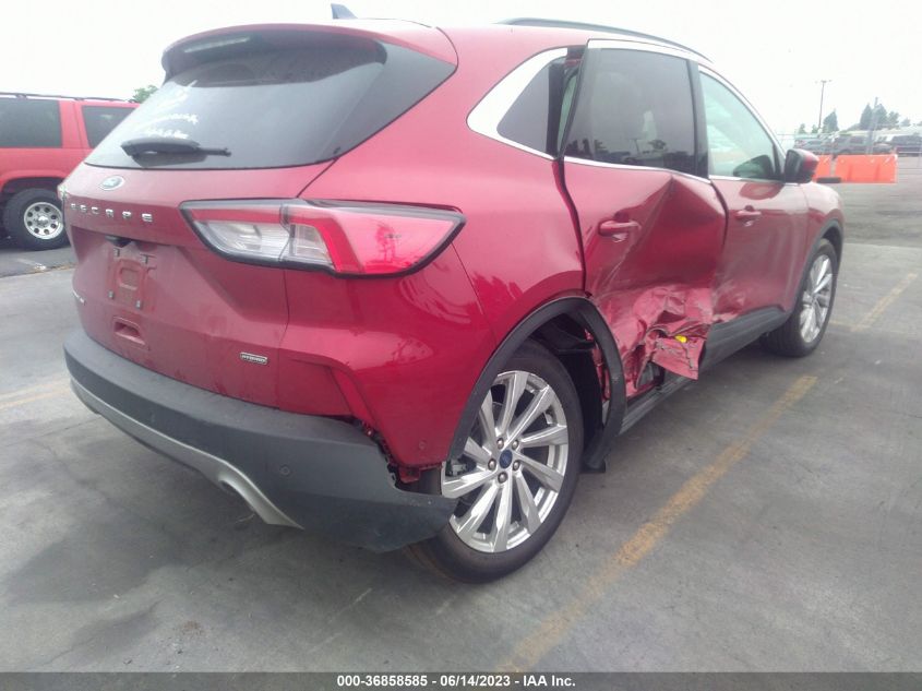 2021 FORD ESCAPE TITANIUM HYBRID - 1FMCU0DZ5MUB12524