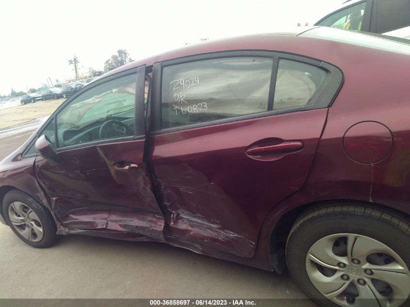 2015 HONDA CIVIC SEDAN LX - 19XFB2F57FE094168