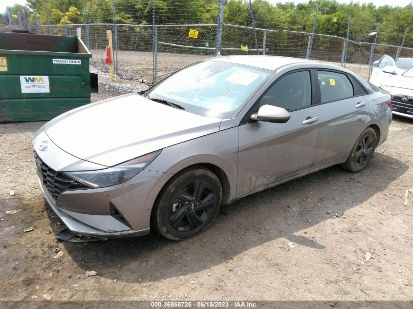 2021 HYUNDAI ELANTRA HYBRID BLUE KMHLM4AJ7MU008266