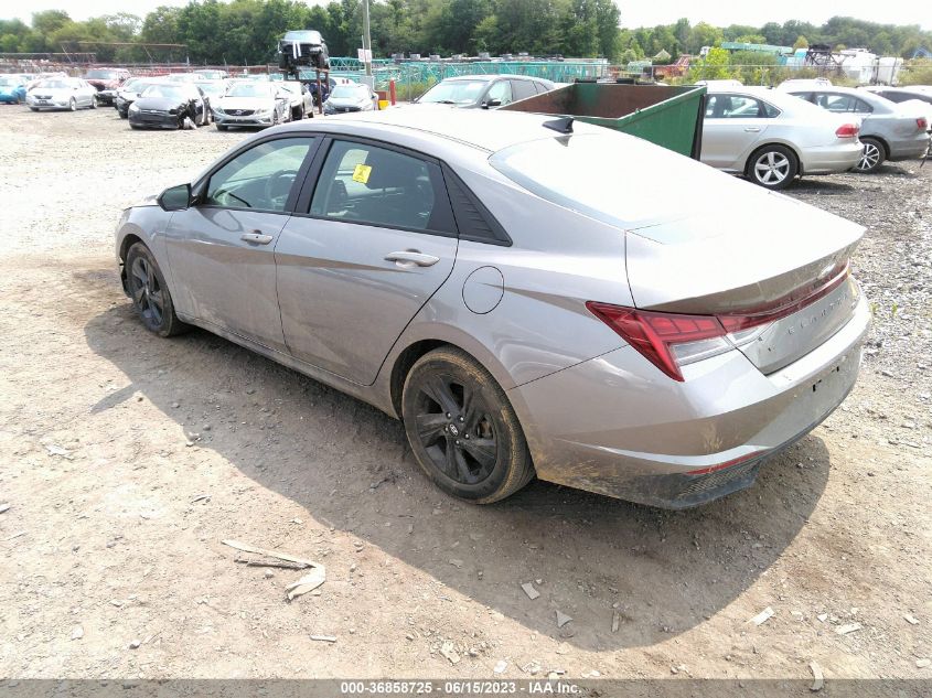 2021 HYUNDAI ELANTRA HYBRID BLUE KMHLM4AJ7MU008266